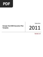 Bim Execution Plan Template - Georgia Tech