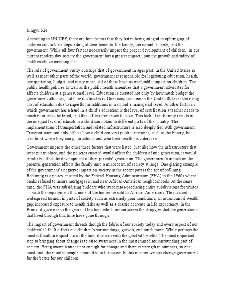 Unit 2 Writing Task PDF Federal Housing Administration