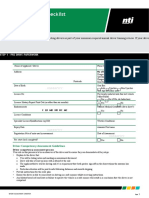 Driver Assessment Checklist