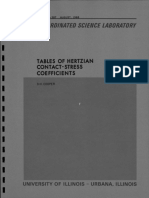 Tables of Hertzian Contact-Stress Coefficients: Ncoordinated Scien Ce Laboratory