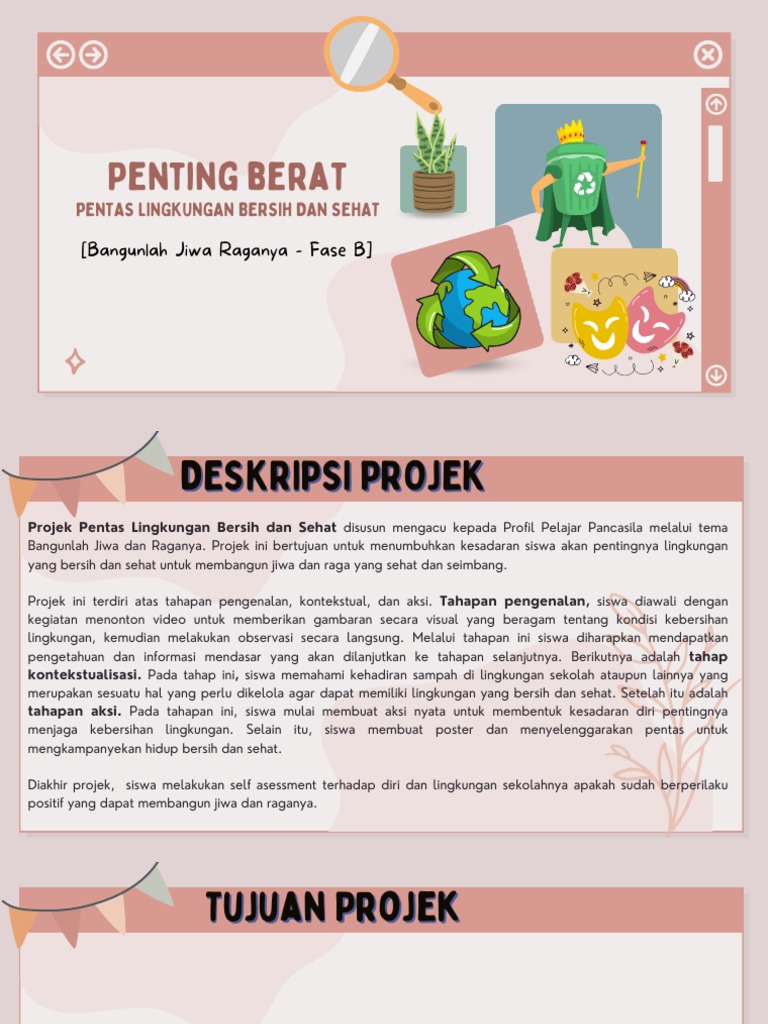 Modul projek penting berat pentas lingkungan bersih dan sehat