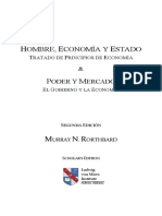 Rorthbard, M. Hombre Economia y Estado