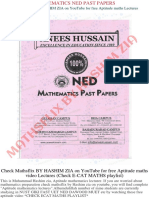 Mathematics Ned Past Papers