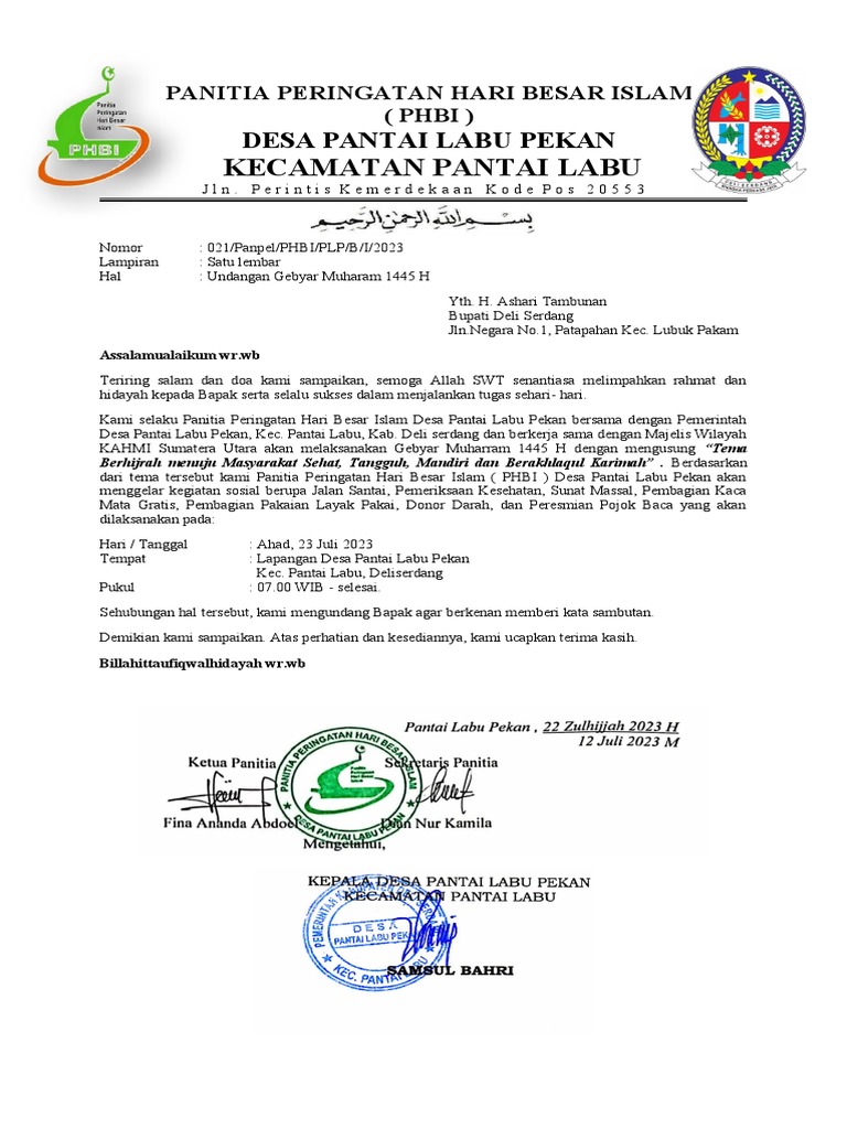 undangan bupati DS-1 | PDF