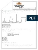 Work Sheet - 5 Grade 9