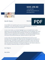 Blue Simple Cover Letter