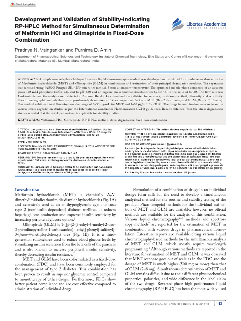 Jurnal RP HPLC 2 PDF High Performance Liquid Chromatography