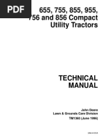 JOHN DEERE 655 755 855 955 756 856 COMPACT UTILITY TRACTOR Service Repair Manual