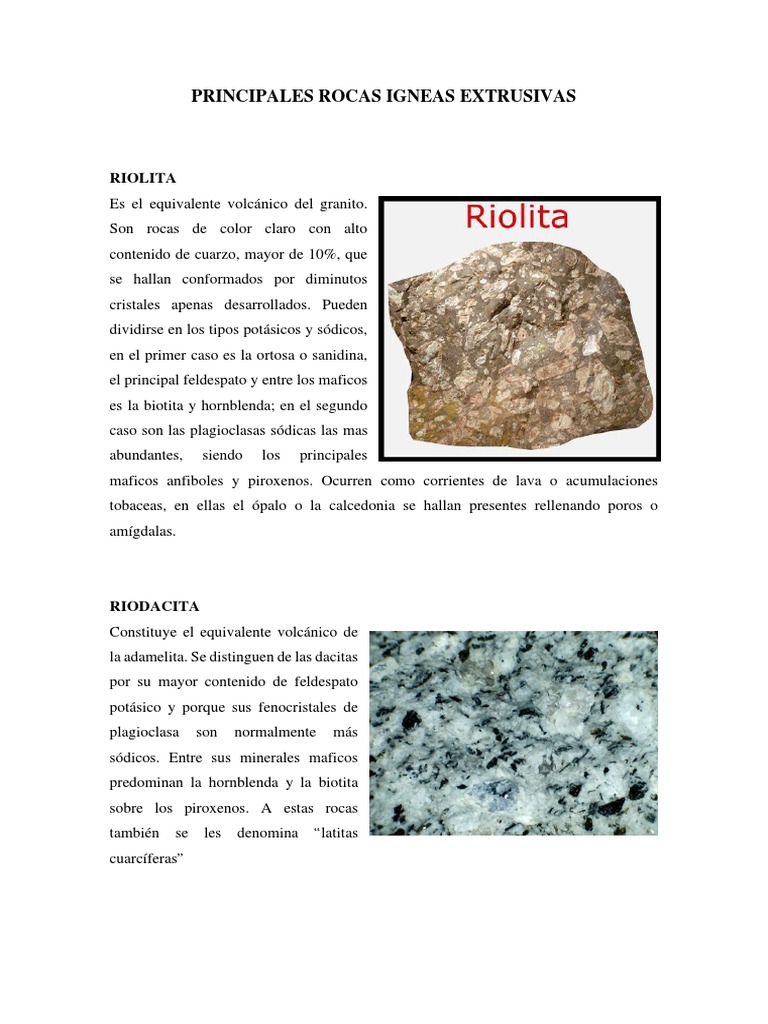Ejemplos De Rocas ígneas Extrusivas Piedra Preciosa Riolita:
