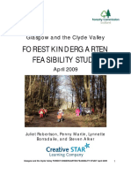 Glasgow and The Clyde Valley Forest Kindergarten Feasibility Study April 2009