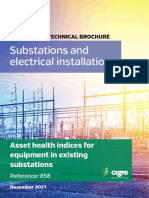 Substations and Electrical Installations: Asset Health Indices For Equipment in Existing Substations