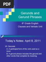 Gerunds and Gerund Phrases