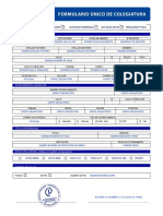 Formulario Único Colegiatura 2022