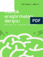 Mantık Araştırmaları Dergisi - Cilt 3 Sayı 2