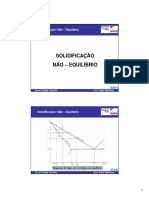 8 Solidificacao NAO EQUILIBRIO