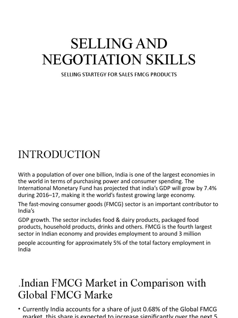 FMCG Sales Strategies in India | PDF | Retail | Taxes