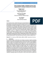 Leader Member Exchange Quality As A Mediator Between Toxic Leadership and Organizational Learning in Pakistani Private Banks