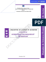 Domaine de Sciences Economiques Et de Gestion