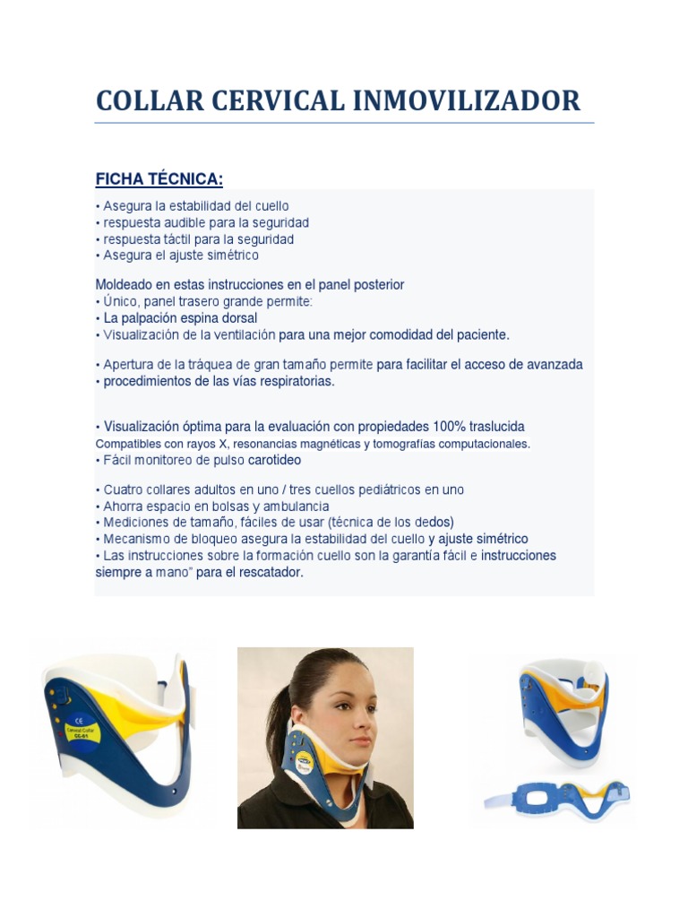 Collarin Cervical | PDF | Salud y bienestar | Ciencia y matemáticas