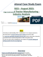 Industry Analysis OCS May - Aug 2023