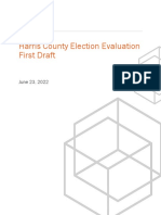 Harris County - Fors Marsh Election Evaluation