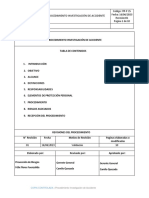 Procedimiento Investigación de Accidentes