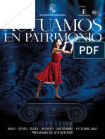 Programa Festival Actuamos en Patrimonio 2023