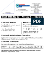 Test TQG - Niveau 1 - No 03