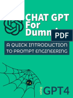 Chat GPT For Dummies. A Quick Introduction To Prompt Engineering 2023