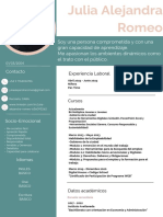 Julia Alejandra Romeo CV