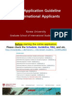 (KU GSIS) Online Application Guidelines International Applicants 2023 FALL