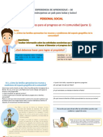 1 ¿Cómo Las Familias Aprovechan Los Recursos y Condiciones Del Espacio Geográfico de La Comunidad