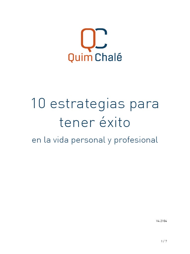 Estrategias para el Éxito Personal y Profesional | PDF | Relaciones ...