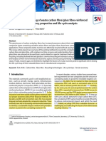 A Review On The Recycling of Waste Carbon Fbreglass Fbrereinforced