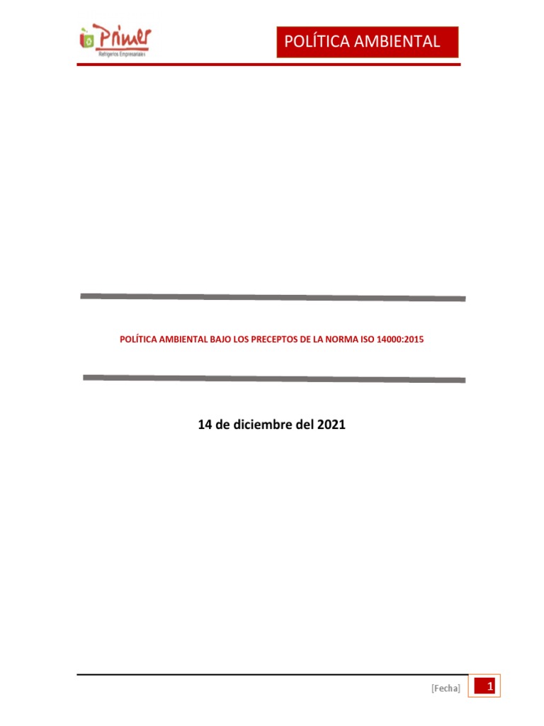 Desarrollo Politica Ambiental | PDF | Evaluación del ciclo de vida ...