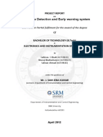 Earthquake Detection and Early Warning System: Submitted in Partial Fulfilment For The Award of The Degree of