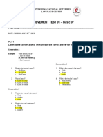 Achievement Test 01 - B07 - YSuarez