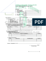 Formulir Pendaftaran Intermedia Training