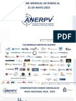 Estadistica Mensual de Robo ANERPV MAYO 2023