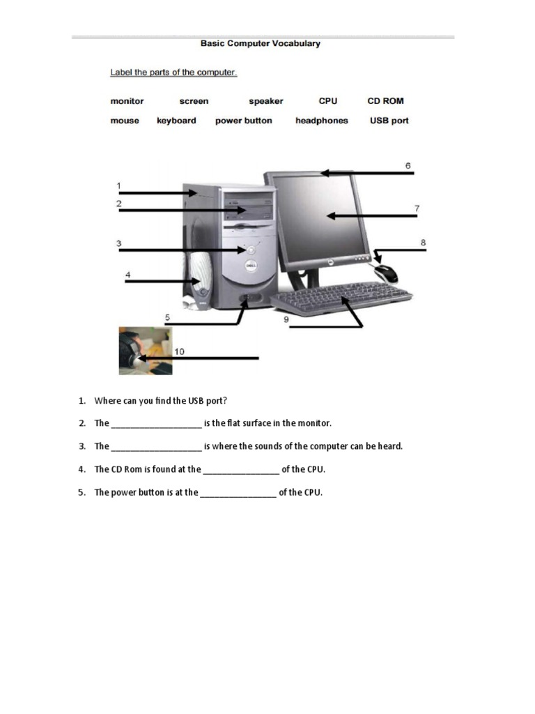 Parts of Computer PDF