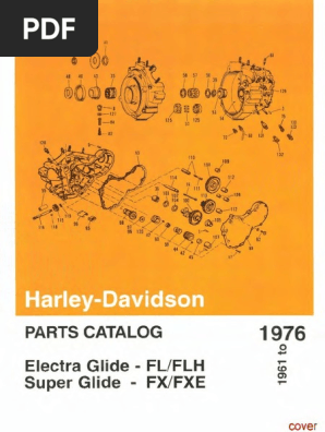 FL FX 1961 1976 Parts Book Harley Davidson OPT | PDF | Piston