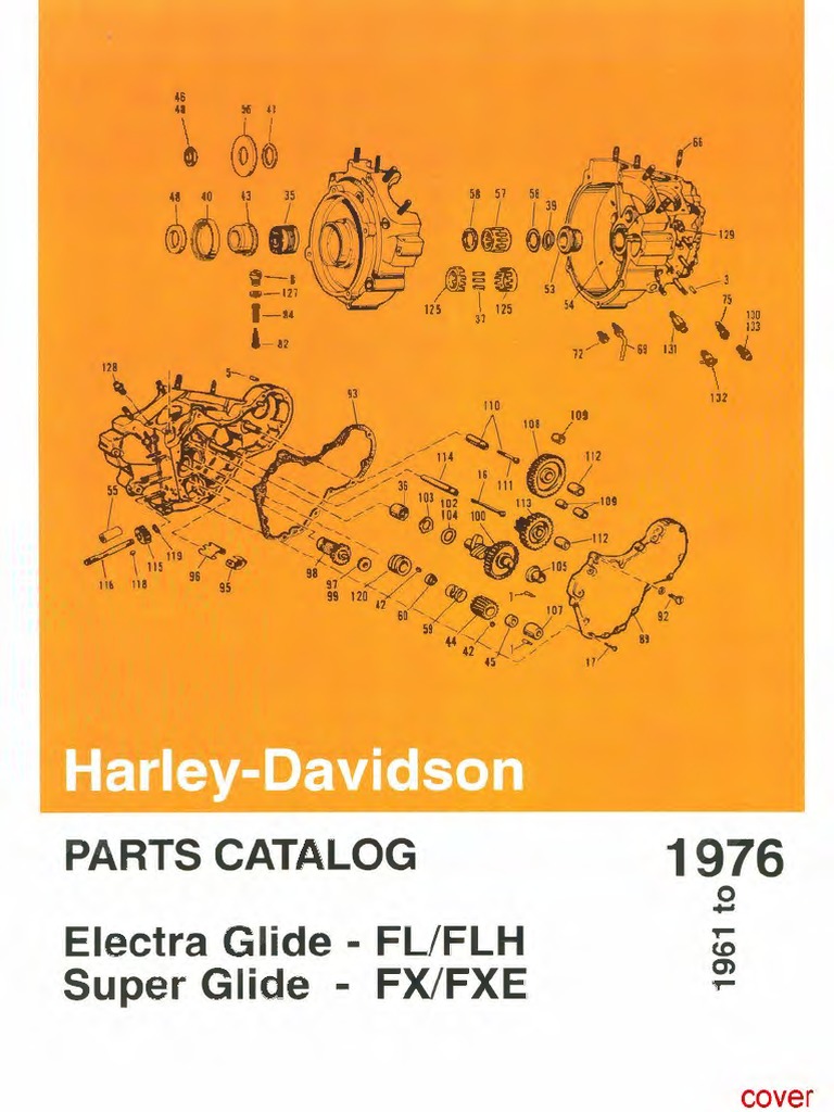 FL FX 1961 1976 Parts Book Harley Davidson OPT | PDF | Piston
