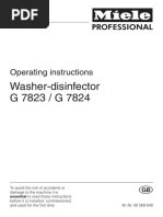 Washer-Disinfector G 7823 / G 7824: Operating Instructions