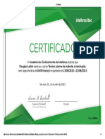 Certificado Alarme de Incêndio Intelbras