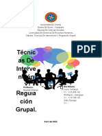 Técnicas de Intervención y Regulación en Grupos