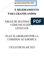 Plan de Mejora