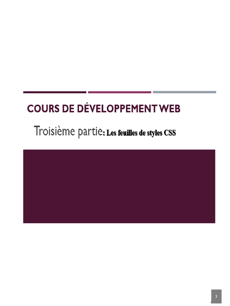 Introduction au CSS et exemples pratiques | PDF | Élément HTML | Html