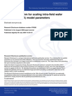 RD676026-Training Algorithm For Scaling Intra-Field Wafer Alignment (IFWA) Model Parameters