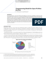 A Non-Linear Programming Model For Open Pit Mine