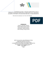 Proyecto Formativo (Almacén de Abarrotes La Sabrosura Ltda)